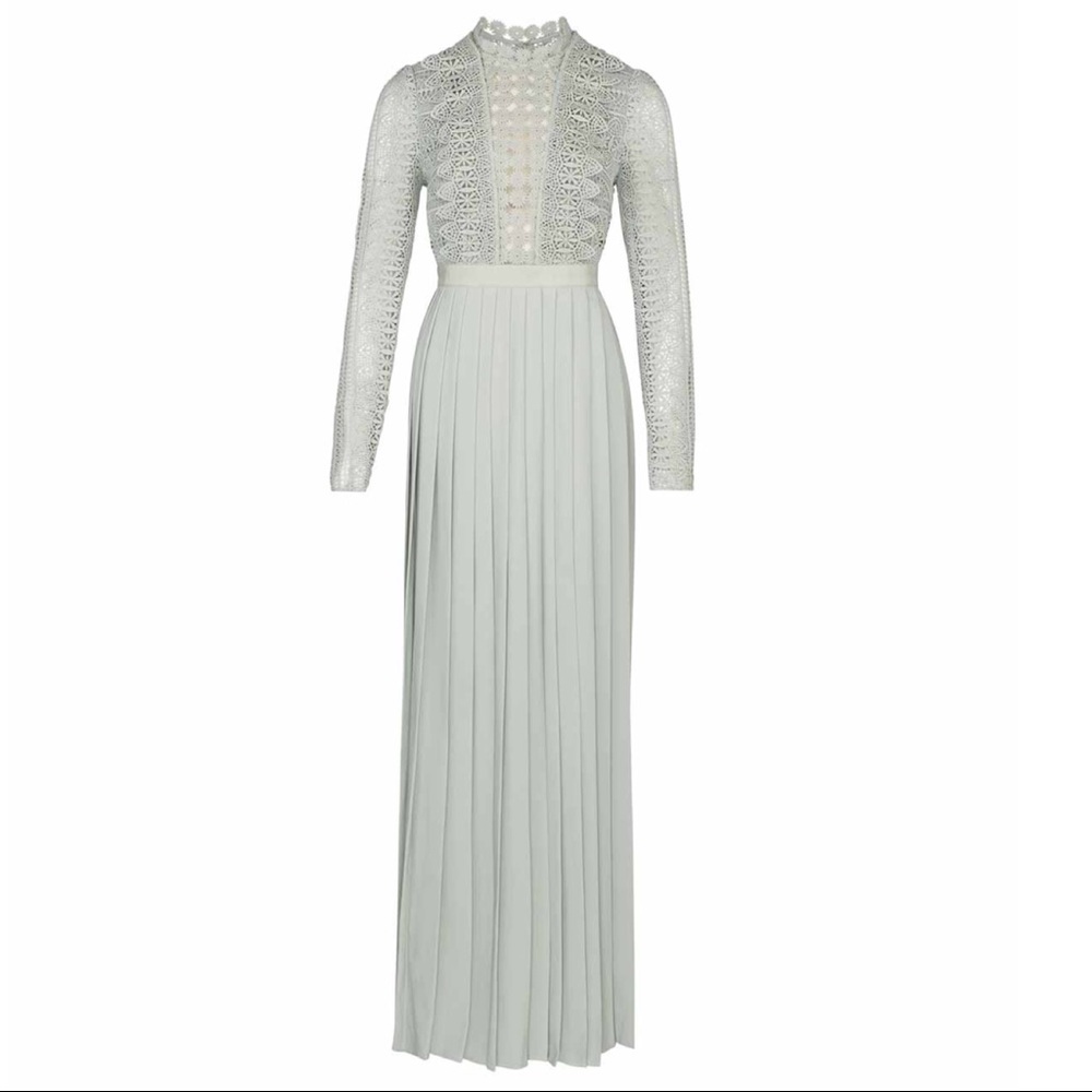 NWT self-portraits mint event maxi dress - Picture 2 of 7